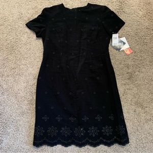 NWT R&K Originals Black Cut-Out Dress 12 Petite